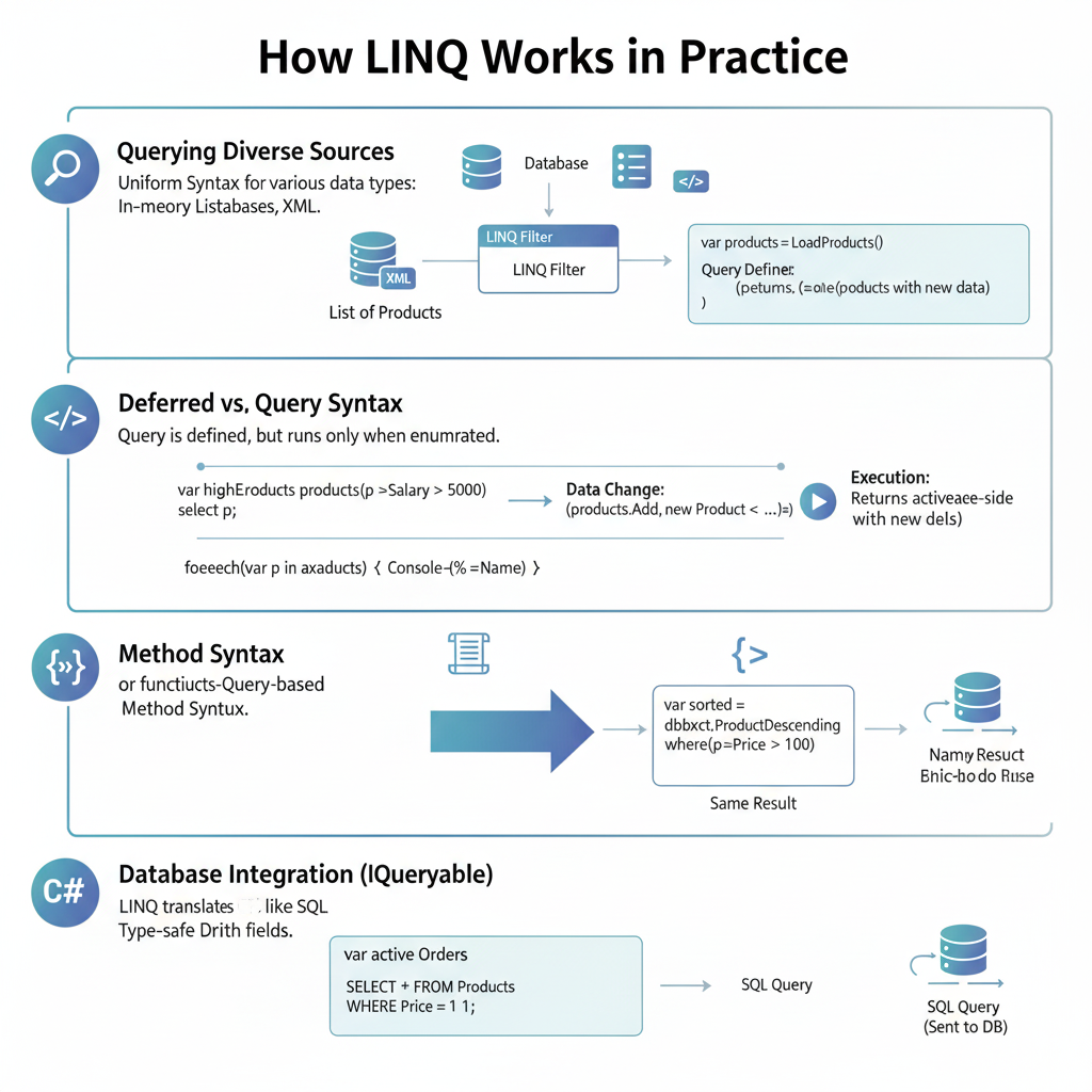 LINQ works